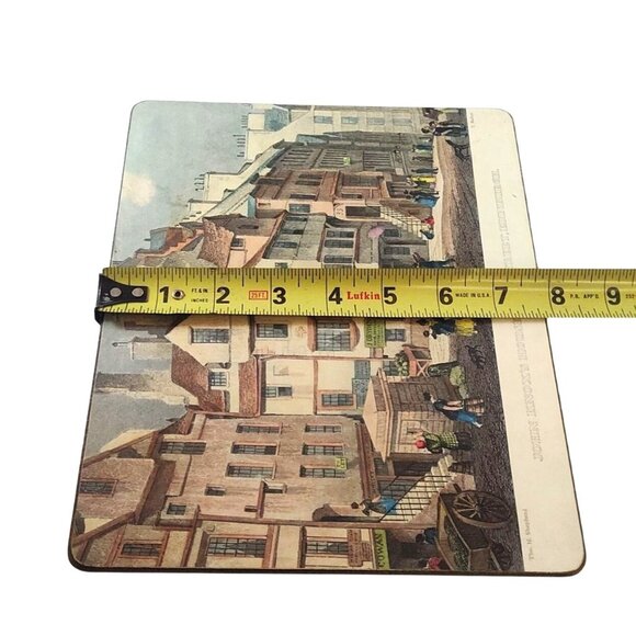 Vintage Lady Clare Edinburgh Scotland Placemats Set Of 6 With Historic Scenes - Picture 7 of 15